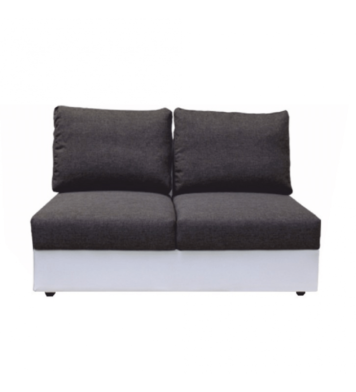 2-személyes kanapé kinyitható funkcióval, fehér/szürke, OREGON 2R03-2SED