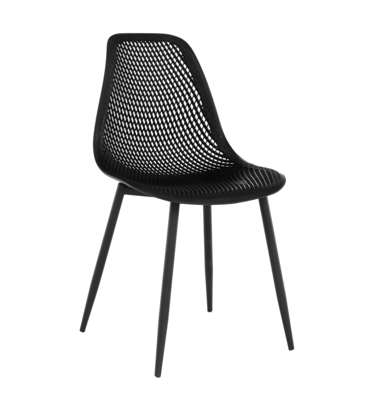 Étkező szék, fekete, TEGRA TYP 2