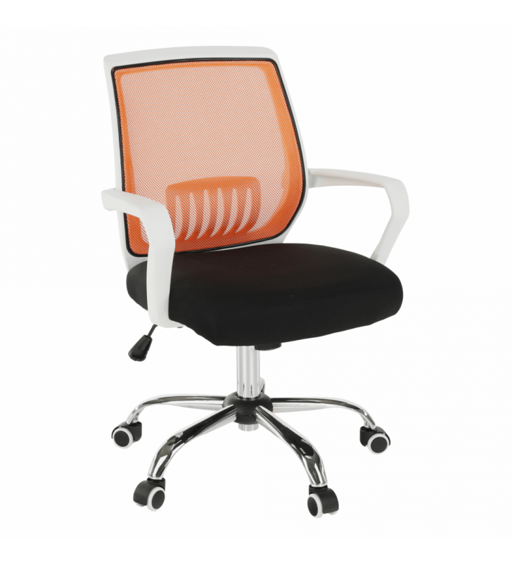 Irodai szék, fekete/narancssárga, LANCELOT